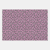 Papier d'emballage à motif léopard rose (Devant)