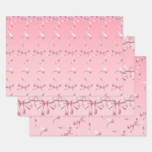 Papier d'emballage à nœud coquette (Lot)