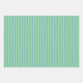 Papier d'emballage à rayures avec impression en bl (Devant)