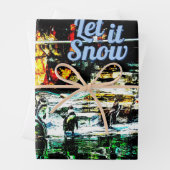 Papier d'emballage à thème hivernal (En situation)