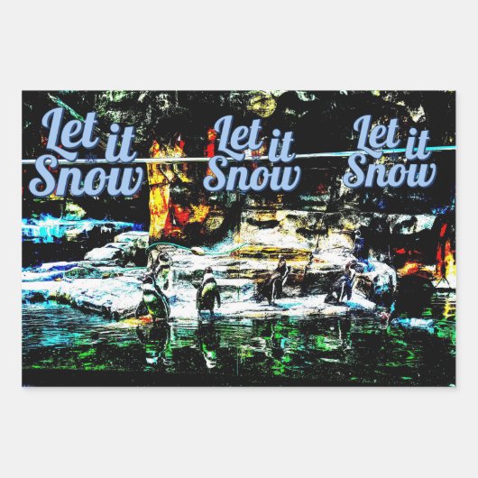 Papier d'emballage à thème hivernal (Devant)