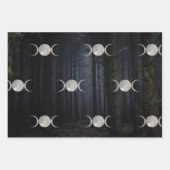 Papier d'emballage à trois lunes de Witchy Woods (Devant 3)