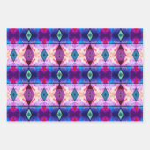 Papier d'emballage abstrait coloré. Géométrique (Devant 3)