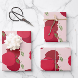 Papier d'emballage Apple Mark vibrant pour cadeaux