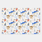 Papier d'emballage aquarelle Pirate Pack (Devant)