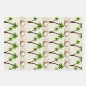 Papier d'emballage Arbre de Coco Tropical (Devant 2)