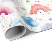 Papier d'emballage Arc-en-ciel, Emballage Cadeau C (Coin rond)