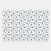 Papier d'emballage avec bleuets (Devant)
