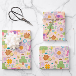 Papier d'emballage Baby Zoo