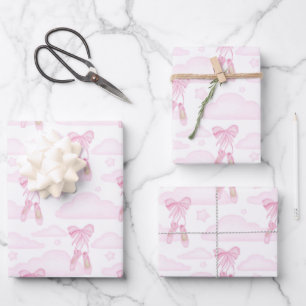 Papier d'emballage ballet, emballage cadeau baller