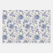 Papier d'emballage Bleu Campagne (Devant)