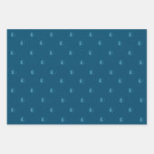 papier d'emballage bleu lovecats jeu de 3 (Devant 2)