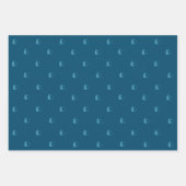 papier d'emballage bleu lovecats jeu de 3 (Devant)