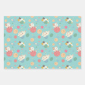 Papier d'emballage bleu Party Cats (Devant 2)