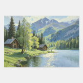 Papier d'emballage Cabane de montagne rustique (Devant 2)