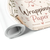 Papier d'emballage cadeau (Coin rond)