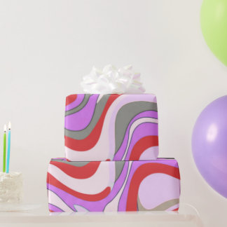 Papier d'emballage cadeau abstrait pastel