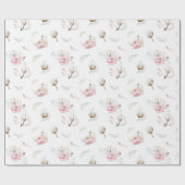 Papier d'emballage cadeau bébé aquarelle moderne (Plat)