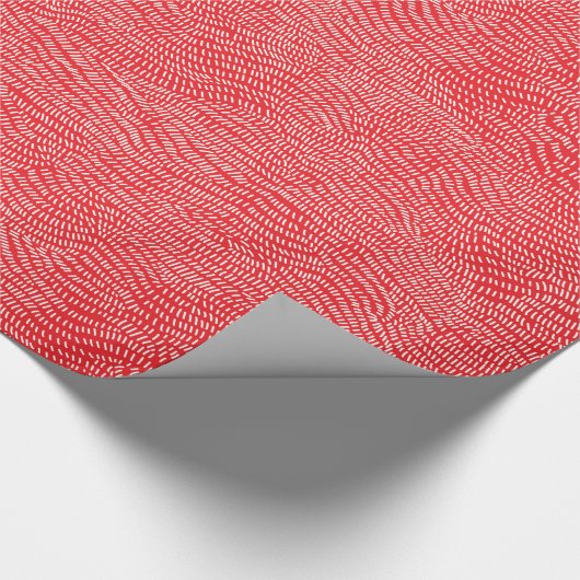Papier d'emballage cadeau blanc rouge simple moder (Coin)