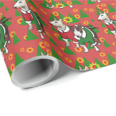 Papier d'emballage cadeau Bull Terrier (Coin rond)