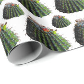 Papier d'emballage cadeau Cactus (Coin rond)