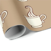 Papier d'emballage cadeau café classique (Coin rond)