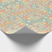 Papier d'emballage cadeau de 30 po x 60 pi zigzag  (Coin)