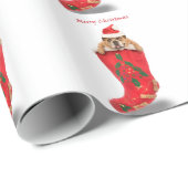 Papier d'emballage cadeau de bas de Noël de Zelda (Coin rond)