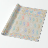 Papier d'emballage cadeau de bébé de style (Déroulé)