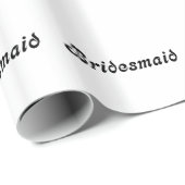 Papier d'emballage cadeau de demoiselle d'honneur (Coin rond)