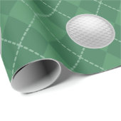 Papier d'emballage cadeau de golf (Coin rond)