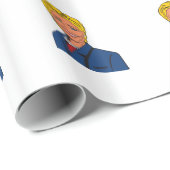 Papier d'emballage cadeau de Hillary Clinton (Coin rond)