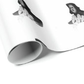 Papier d'emballage cadeau de la mort de faucheuse (Coin rond)