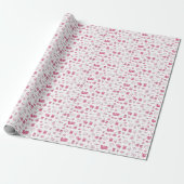 Papier d'emballage cadeau de la Saint-Valentin | D (Déroulé)