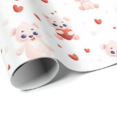 Papier d'emballage cadeau de la Saint-Valentin | D (Coin rond)