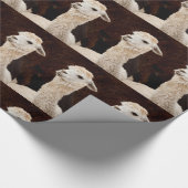 Papier d'emballage cadeau de lama (Coin)