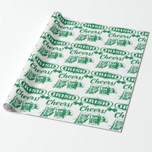 Papier d'emballage cadeau de l'Irlande d'Irlandais