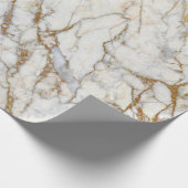 Papier d'emballage cadeau de marbre et d'or (Coin)