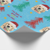 Papier d'emballage cadeau de Noël à thème chien (Coin)