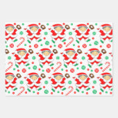 Papier d'emballage cadeau de Noël de baseball (Devant 3)