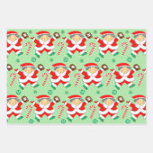 Papier d'emballage cadeau de Noël de baseball (Devant)