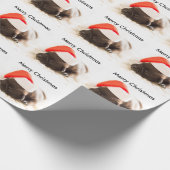 Papier d'emballage cadeau de Noël de chiot (Coin)