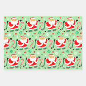 Papier d'emballage cadeau de Noël de hockey (Devant)
