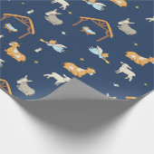 Papier d'emballage cadeau de Noël de nativité (Coin)