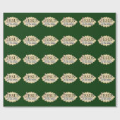 Papier d'emballage cadeau de Noël de saison de (Plat)