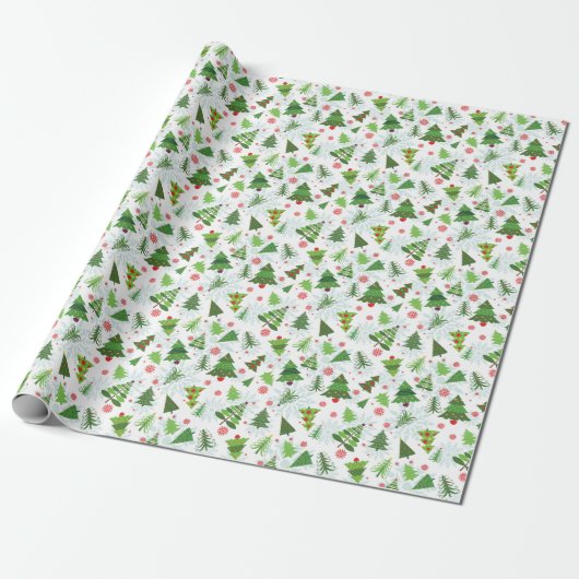 Papier d'emballage cadeau de Noël mignon (Déroulé)