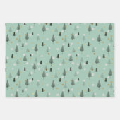 papier d'emballage cadeau de noël moderne tendance (Devant)