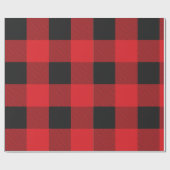 Papier d'emballage cadeau de plaid de Buffalo (Plat)