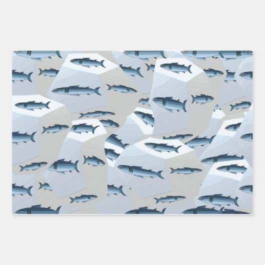 Papier d'emballage cadeau de poisson (Devant 2)