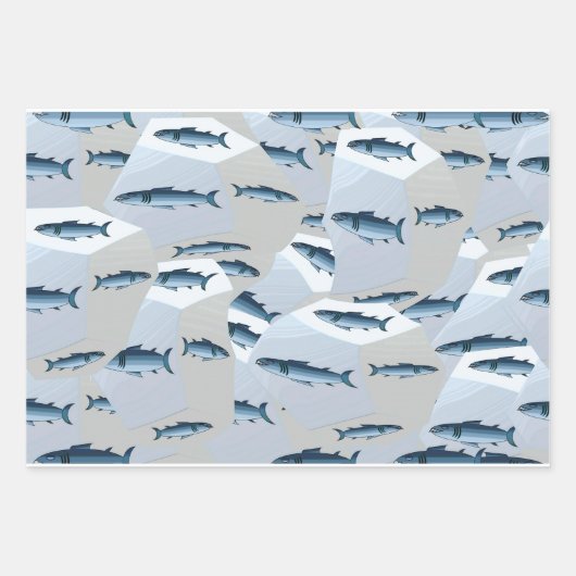 Papier d'emballage cadeau de poisson (Devant)
